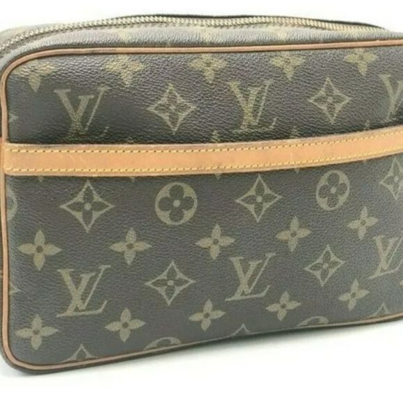 Auth Louis Vuitton Monogram Compiegne 23 M51847 Clutch Bag NS040426 - Picture 1 of 9